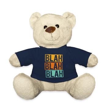 bla bla bla disant drôle drôle laber pas sta - Nounours - bleu marine - Devant