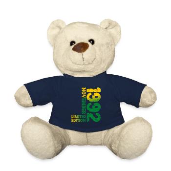 1992 November Limited Edition 31. Geburtstag Deko - Teddy - French Navy - Vorne