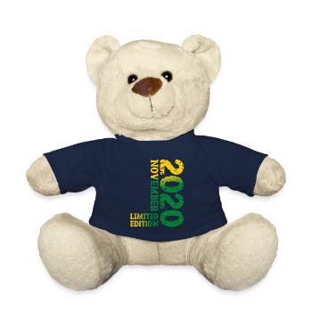 Décorations du 3e anniversaire en édition limitée de novembre 2020 - Nounours - bleu marine - Devant