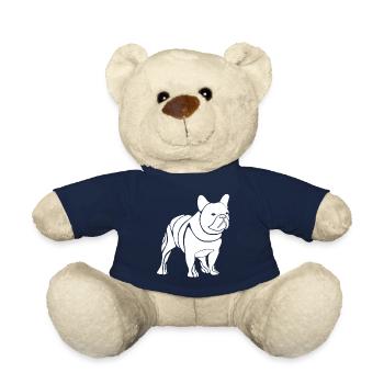 Bouledogue Français French Bulldog - Teddy Bear - french navy - Front