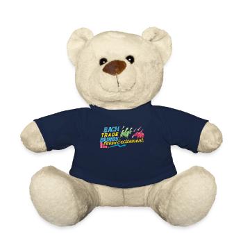 Stock Traders, Forex Traders, Investor Trading - Teddy Bear - french navy - Front