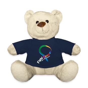 Cancer Survivor Support Fight Cancer In All Colors - Teddy - French Navy - Vorne