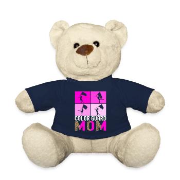 Drapeau agitant la fanfare garde de couleur - Nounours - bleu marine - Devant