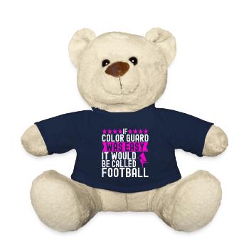 Drapeau agitant la fanfare garde de couleur - Nounours - bleu marine - Devant