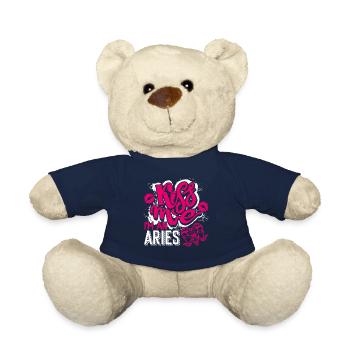 Aries Kiss Me I'm An Aries - Teddy Bear - french navy - Front