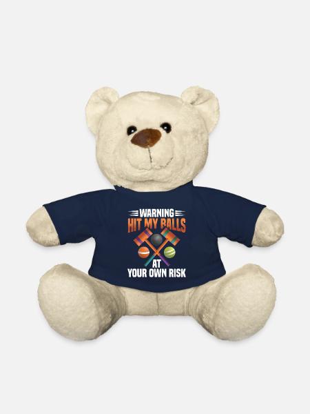 Croquet Mallet Croquet Club Croquet Player Croquet - Teddy Bear - french navy