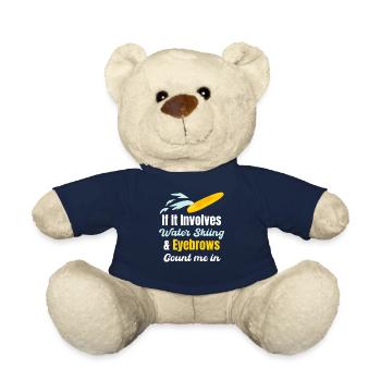 When it comes to water skiing and eyebrows, count - Teddy Bear - french navy - Front