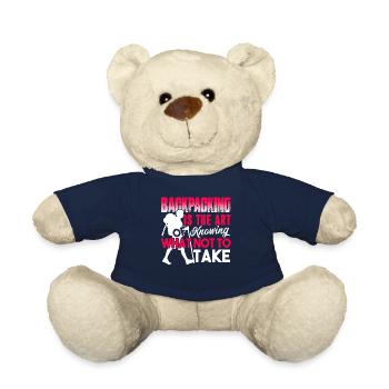 Backpacking Backpacking Is The Art Of Knowing - Teddy Bear - french navy - Front