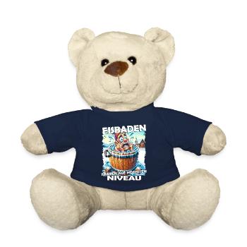 Eisbaden Winterbaden Lustig - Teddy - French Navy - Vorne