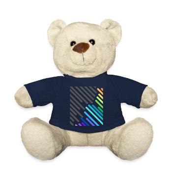 Bunte graue Streifen - Teddy - French Navy - Vorne