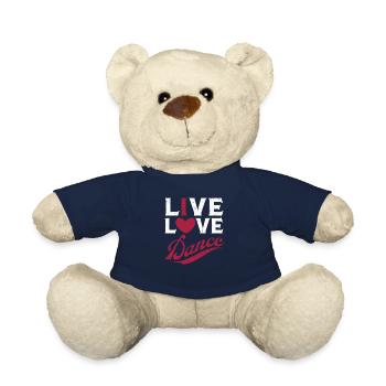 Live Love Dance Lustige Tanzliebhaberin Tänzerin - Teddy - French Navy - Vorne