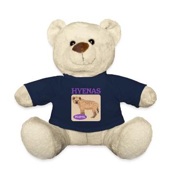 Hyäne Tüpfelhyäne Hyänen Geschenk - Teddy - French Navy - Vorne