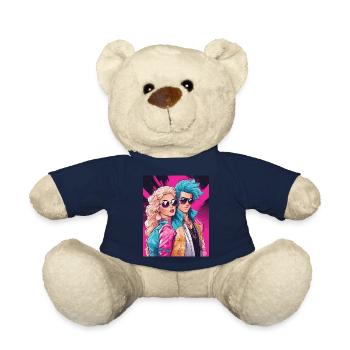 Anime Ma Saint-Valentin pour toujours - Nounours - bleu marine - Devant