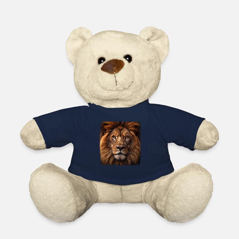 Lion réaliste lion - Nounours - bleu marine