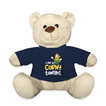 Ich Bin Heute Abend So Kitschig. Mais-wortspiele, - Teddy - French Navy - Vorne