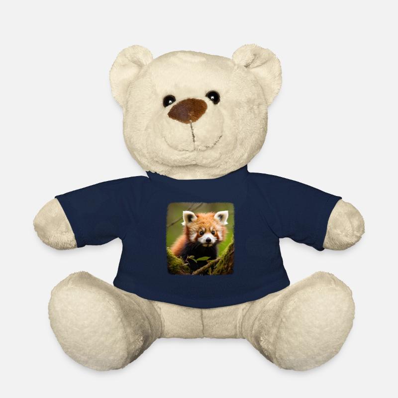 Pandas roux Panda roux réaliste - Nounours - bleu marine