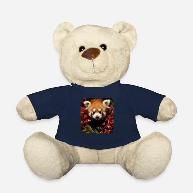 Pandas roux Panda roux réaliste - Nounours - bleu marine