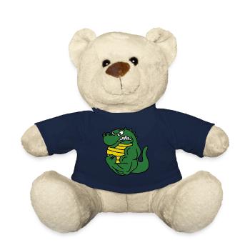 Bodybuilding Alligator - Teddy Bear - french navy - Front