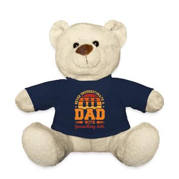 Mari Papa Héros Armurier rétro - Nounours - bleu marine - Devant