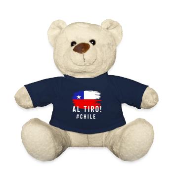 Chili Drapeau Pride Chilien Drôle Camiseta Chilena - Nounours - bleu marine - Devant