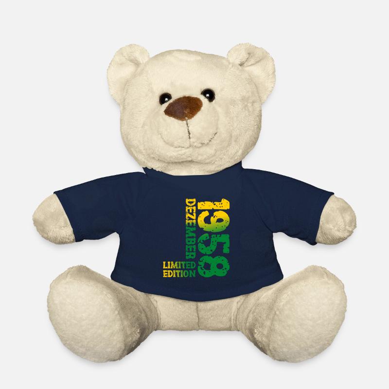 1958 Dezember Limited Edition 65. Geburtstag Deko - Teddy - French Navy