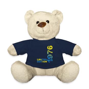 1976 Limited Edition Birthday Gift Wife Husband - Teddy Bear - french navy - Front
