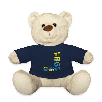 1981 Limited Edition Geburtstag Geschenk Frau Mann - Teddy - French Navy - Vorne