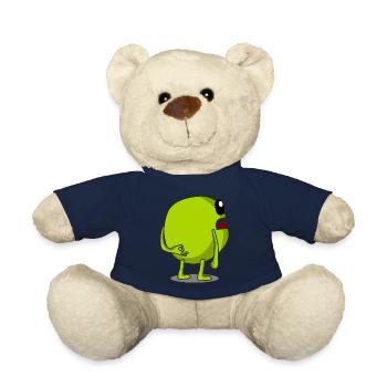 Pea Peas Circle Game Vegan - Teddy Bear - french navy - Front