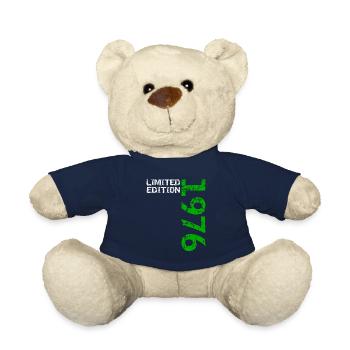 1976 Limited Edition Birthday Gift Wife Husband - Teddy Bear - french navy - Front