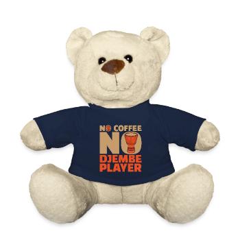 Djembe Player No Coffee No Drummer Coffee Lover - Teddy Bear - french navy - Front