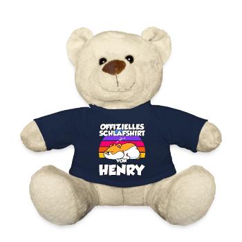 Henry's Official Sleep Shirt - Teddy Bear - french navy - Front