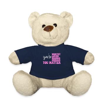 Depression and Bipolar Awareness: - Teddy Bear - french navy - Front