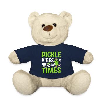 Pickle vibes happy times- Gurken Tshirt - Teddy - French Navy - Vorne