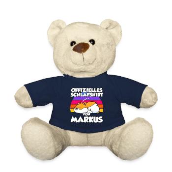Offizielles Schlafshirt Von Markus - Teddy - French Navy - Vorne