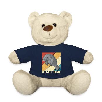 Lamantin lamantin lamantin cadeau - Nounours - bleu marine - Devant