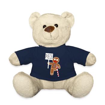 Gingerbread Man - Teddy Bear - french navy - Front