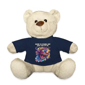 Born to Stand Out Not To Fit In, Being Different, Cool - Teddy Bear - french navy - Front
