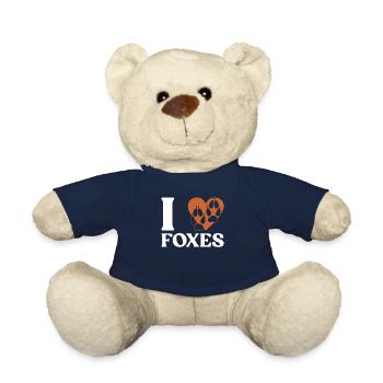 Funny Gifts for Fox Lovers - Teddy Bear - french navy - Front