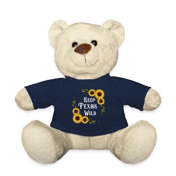 Wildflower Fields Wildflowers Bluebonnet - Teddy Bear - french navy - Front