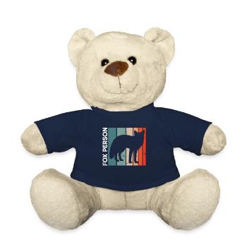 Funny Gifts for Fox Lovers - Teddy Bear - french navy - Front