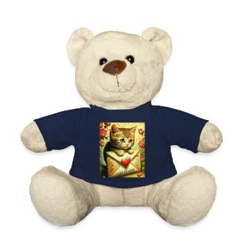 VALENTINSTAG KATZE BRIEF LIFE IS LOVE - Teddy - French Navy - Vorne