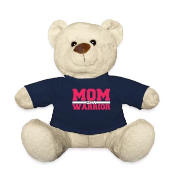 mom of a warrior - Teddy Bear - french navy - Front