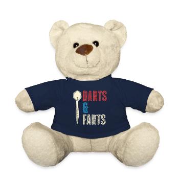 Fléchettes et pets Jeu de fléchettes pour joueur de fléchettes - Nounours - bleu marine - Devant