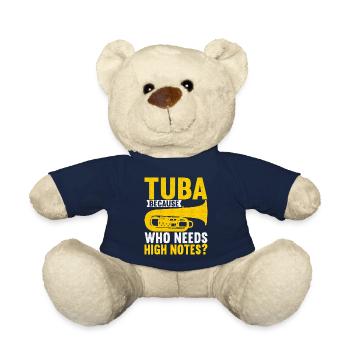 Tuba Tubist - Teddy Bear - french navy - Front