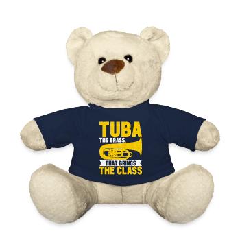 Tuba Tubist - Teddy Bear - french navy - Front
