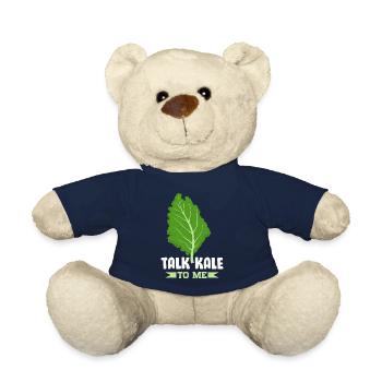 Kale Vegetarian Veganism - Teddy Bear - french navy - Front