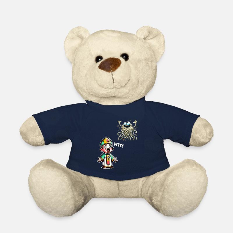 Drôle athée Noël volant Spaghetti Monster - Nounours - bleu marine