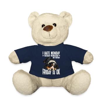 Je déteste le lundi mardi mercredi, le vendredi est ok 5 - Nounours - bleu marine - Devant