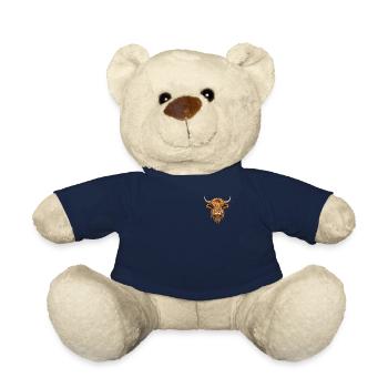 Highland bovins Logo emblème Highland vache Highland Highland - Nounours - bleu marine - Devant