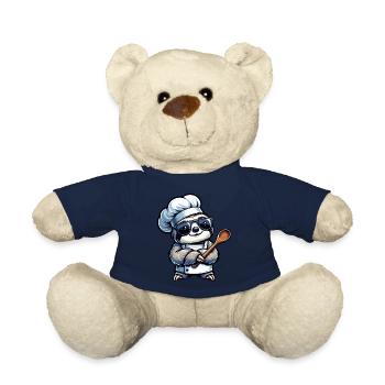 Conception de bande dessinée de chef paresseux mignon - Nounours - bleu marine - Devant